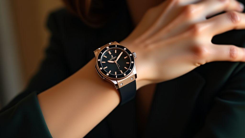 Design e materiais para o seu pulso hublot feminino elegante