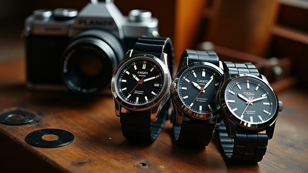 Visual retrô e colecionáveis: Casio masculino vintage retrô que voltaram