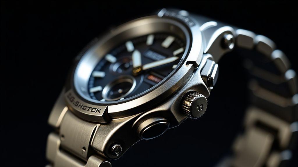 Cinturino metálico de qualidade e acabamento do g-shock full metal