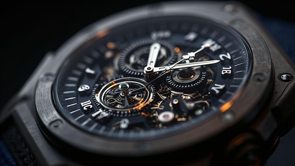 Design técnico Hublot MP-11 e arquitetura visível do mp 11