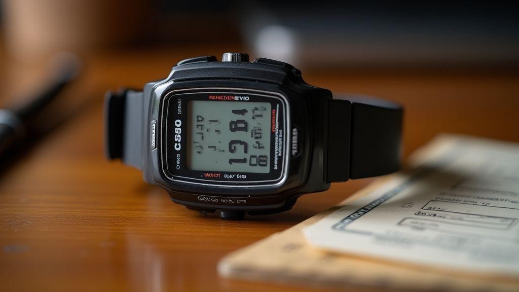 Frete, garantia e política de devolução ao comprar casio vintage